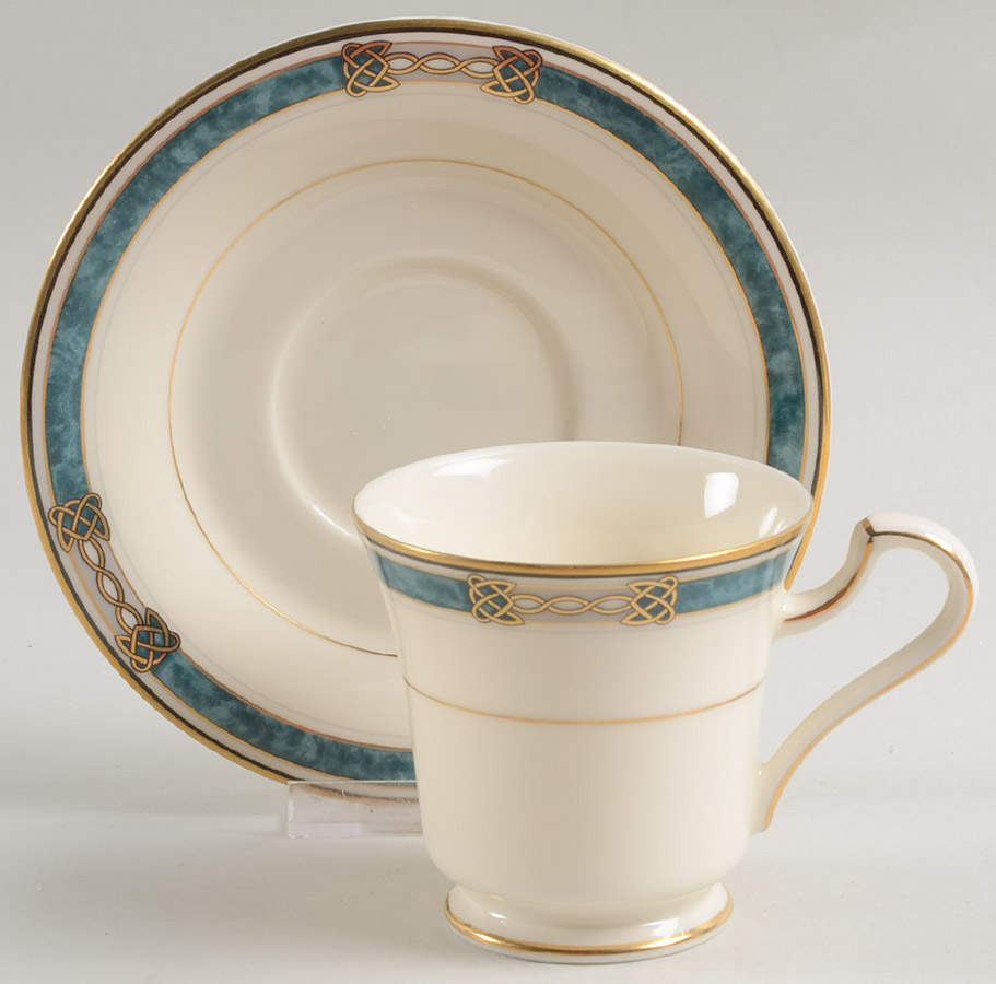 Golden Legacy Footed Cup & Saucer Set by Mikasa-1