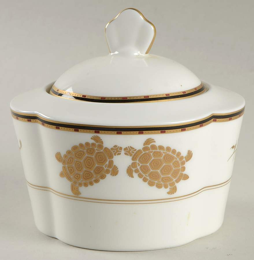 Golden Legend Sugar Bowl & Lid by Mikasa-1