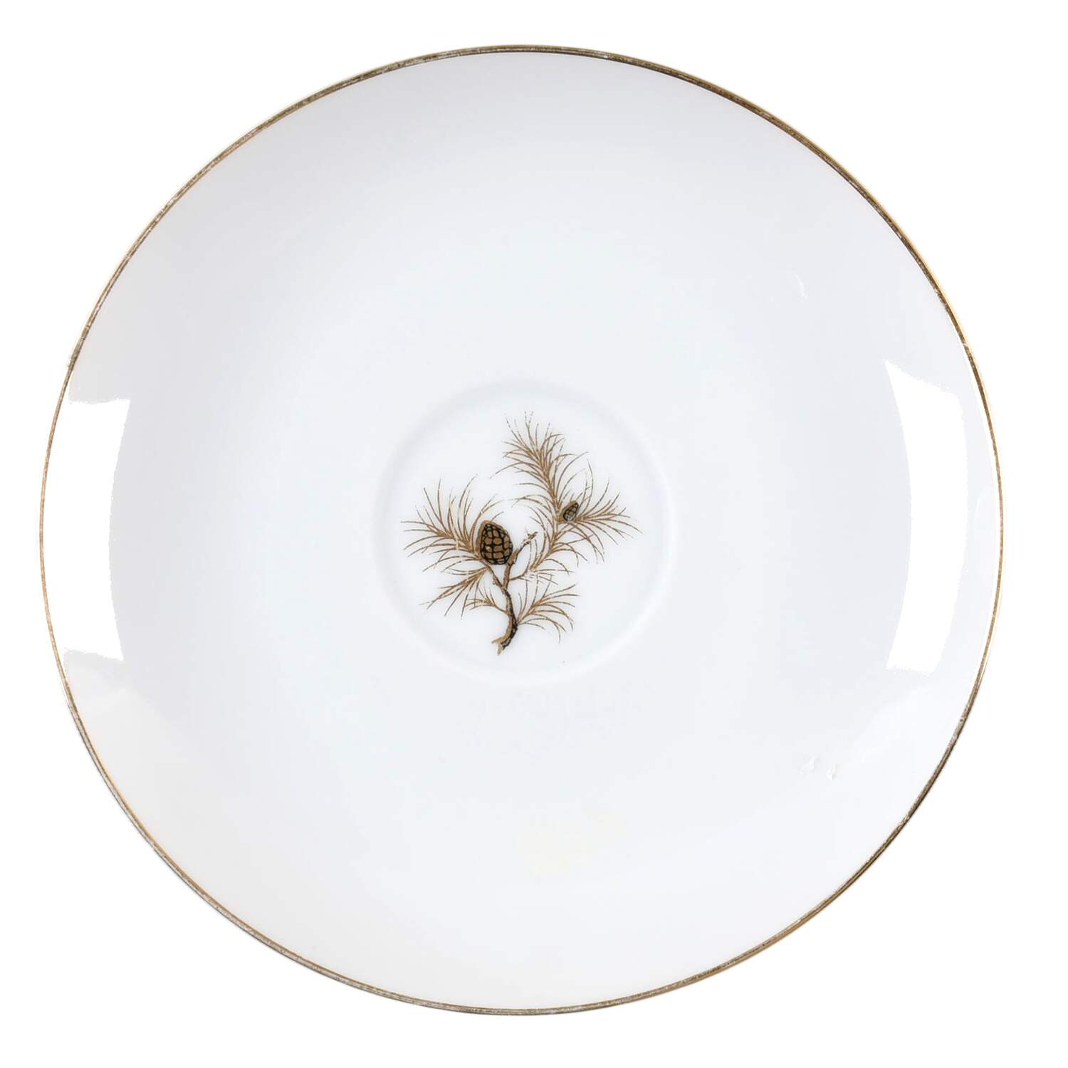 Golden Pine Saucer by Mikasa-1