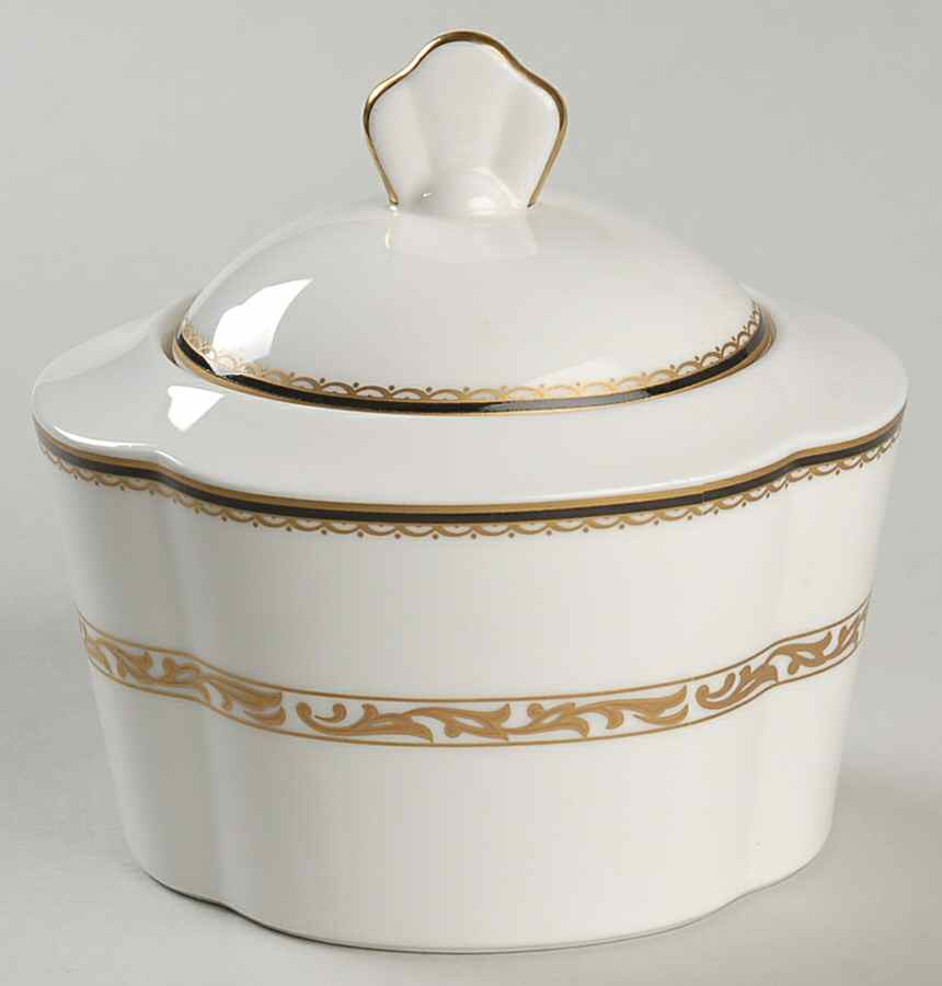 Golden Palace Sugar Bowl & Lid by Mikasa-1