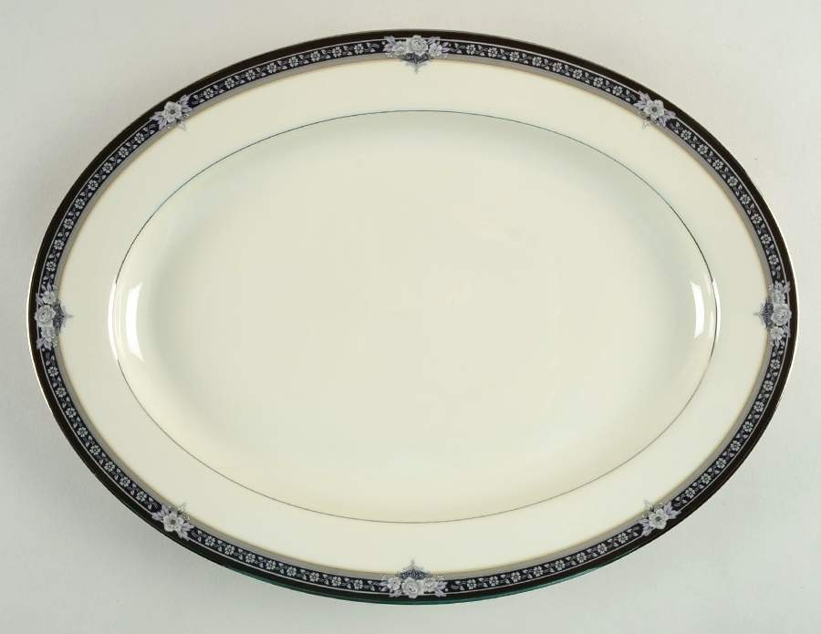 Gothic Rose 14" Oval Serving Platter by Mikasa-1