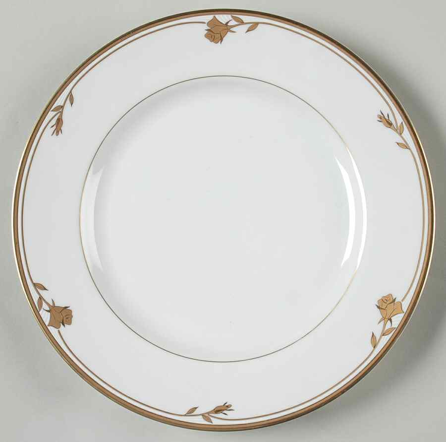 Golden Rose Salad Plate by Mikasa-1