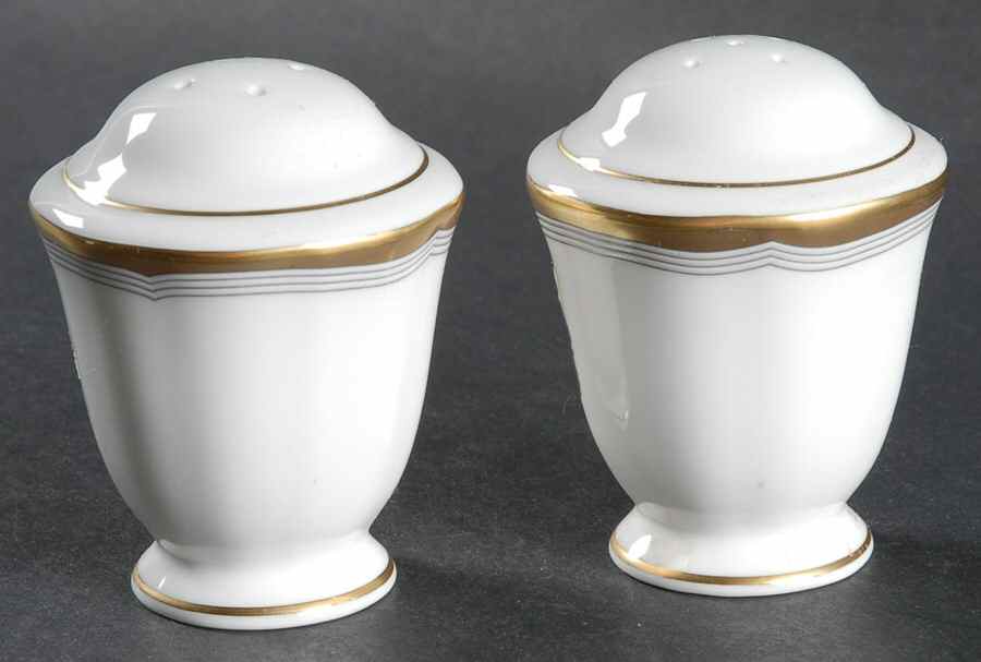 Gold Tiara Salt & Pepper Set by Mikasa-1