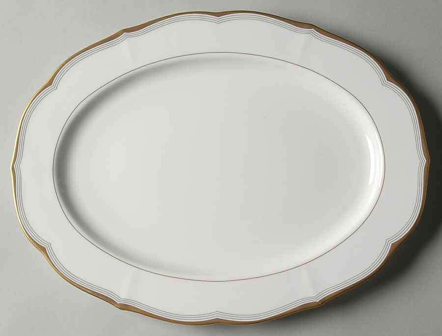 Gold Tiara 14" Oval Serving Platter by Mikasa-1