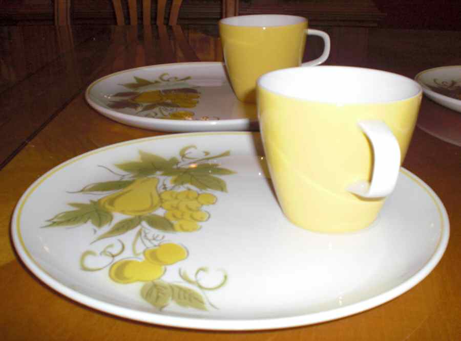Golden Valley Snack Plate & Cup Set by Mikasa-1