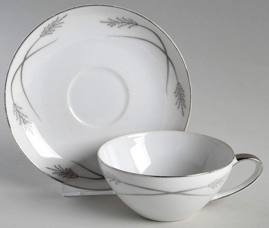 Grace Ine Flat Cup & Saucer Set by Mikasa-1