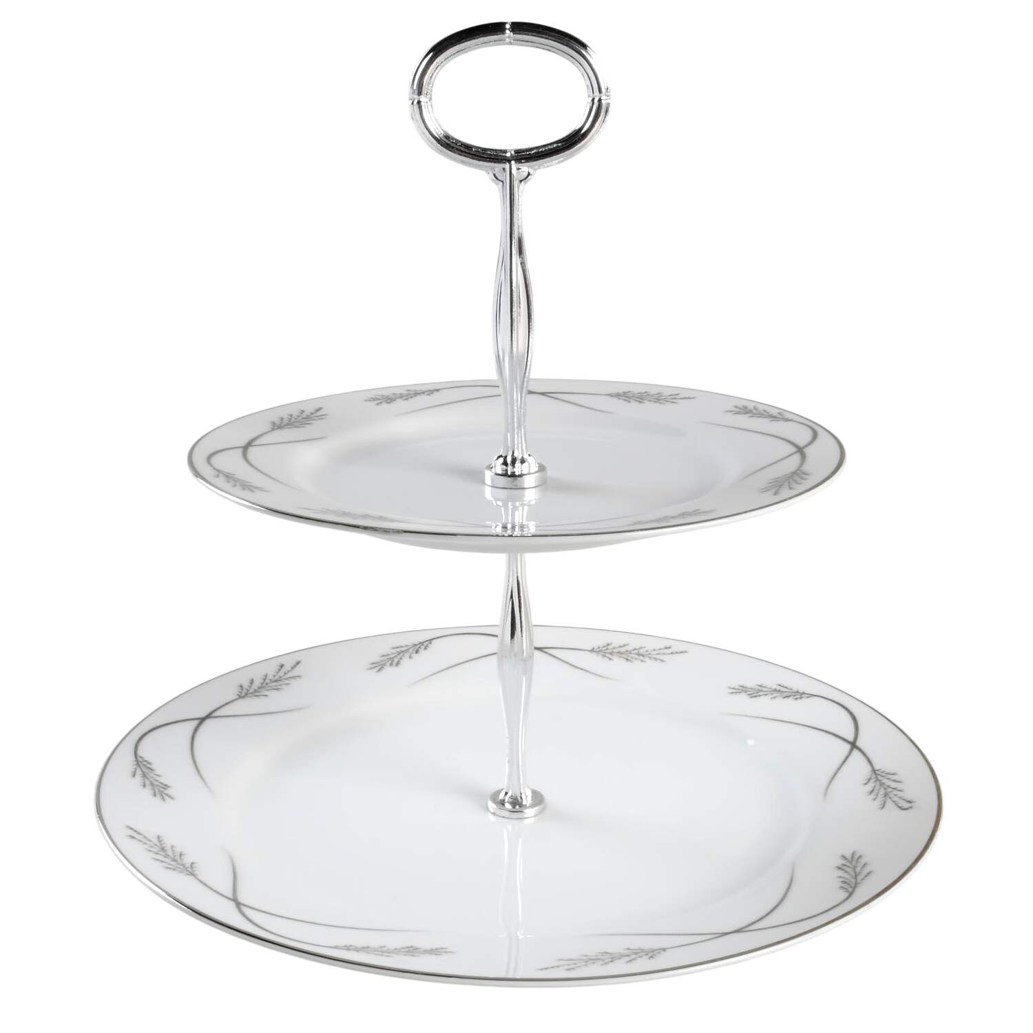 Grace Ine 6 5/8"-10"  2 Tiered Serving Tray (Dp, Sp) HC by Mikasa-1