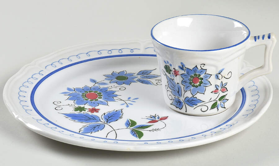 Granada Snack Plate & Cup Set by Mikasa-1
