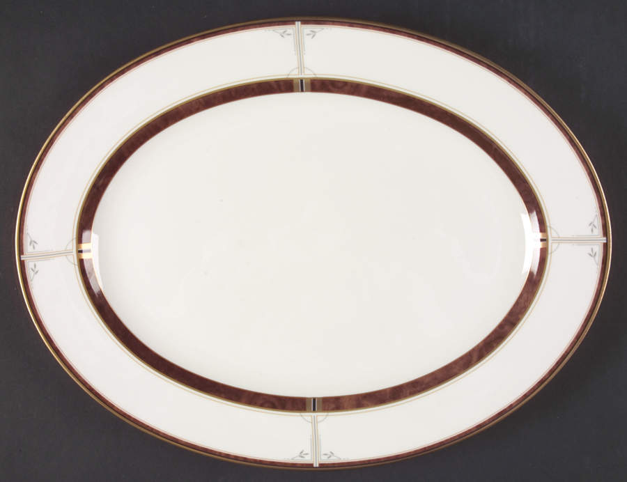 Grandaire 14" Oval Serving Platter by Mikasa-1