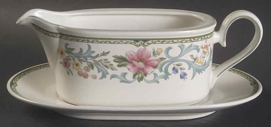 Grandmere Gravy Boat & Underplate by Mikasa-1