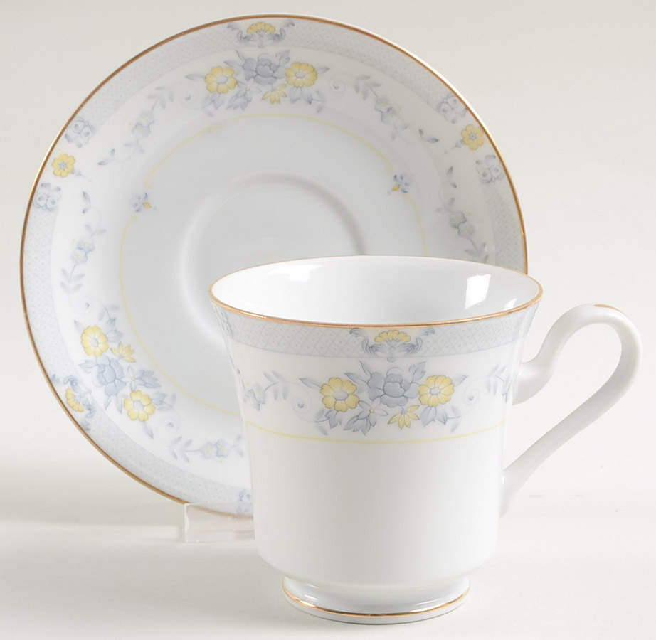 Granville Footed Cup & Saucer Set by Mikasa-1
