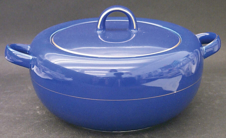 Granada Blue 2 Qt Round Covered Casserole by Mikasa-1