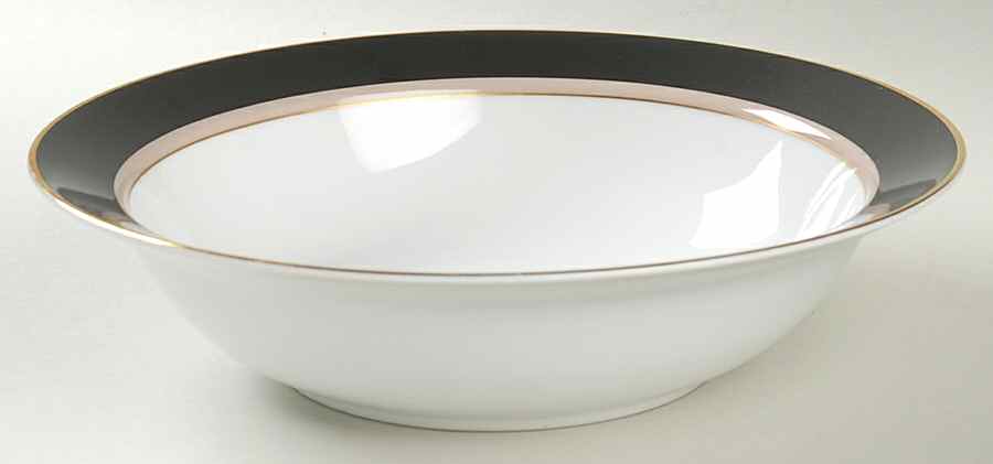 Grandeur Black 9" Round Vegetable Bowl by Mikasa-1
