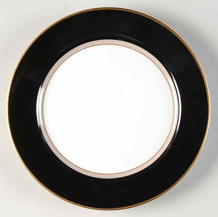 Grandeur Black Salad Plate by Mikasa-1