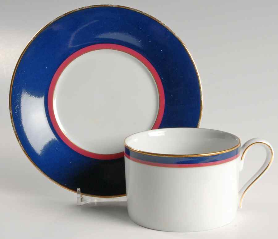 Grandeur Blue Flat Cup & Saucer Set by Mikasa-1