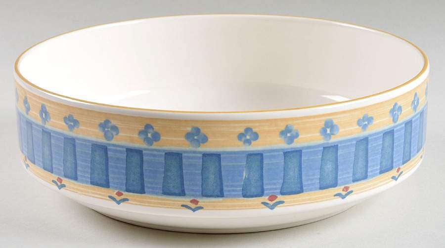 Granada Blue 8" Round Vegetable Bowl by Mikasa-1