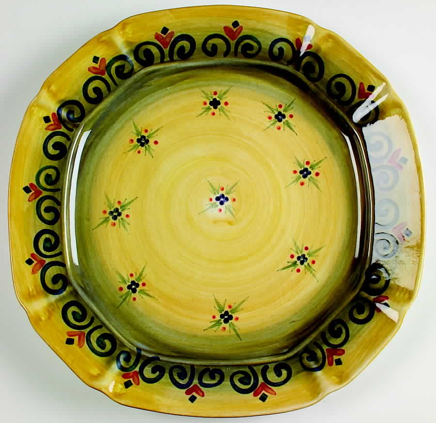 Granada Blue 13" Square Serving Platter by Mikasa-1