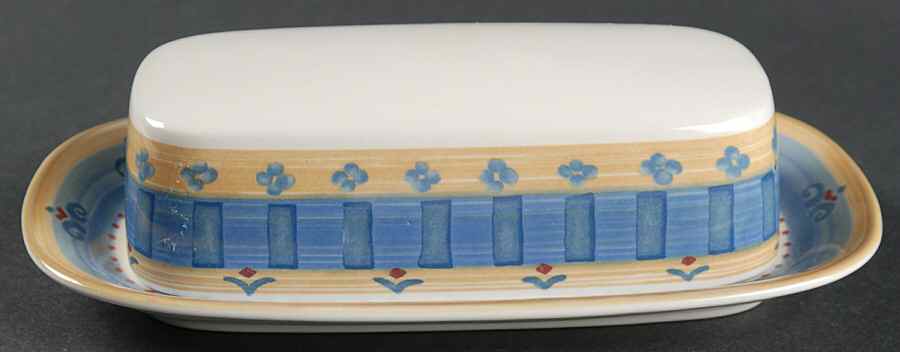 Granada Blue 1/4 Lb Covered Butter by Mikasa-1
