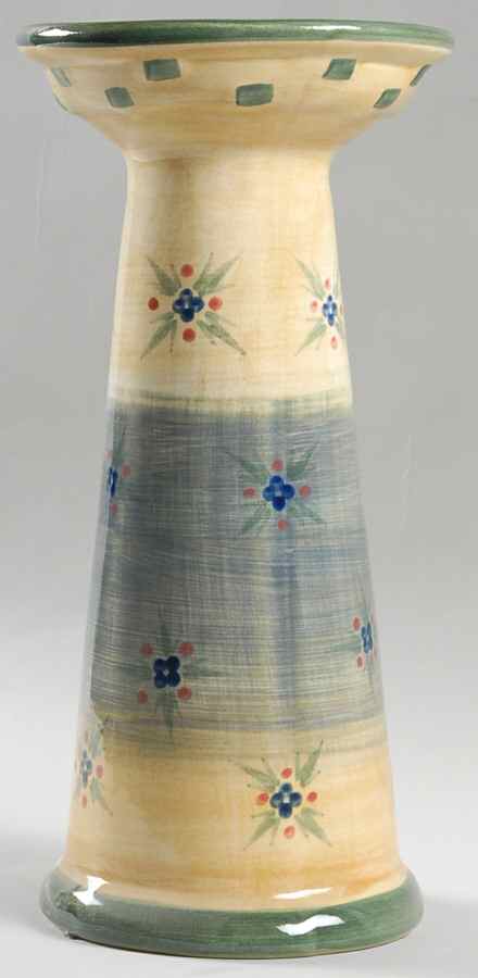 Granada Blue 12" Pillar Candleholder by Mikasa-1
