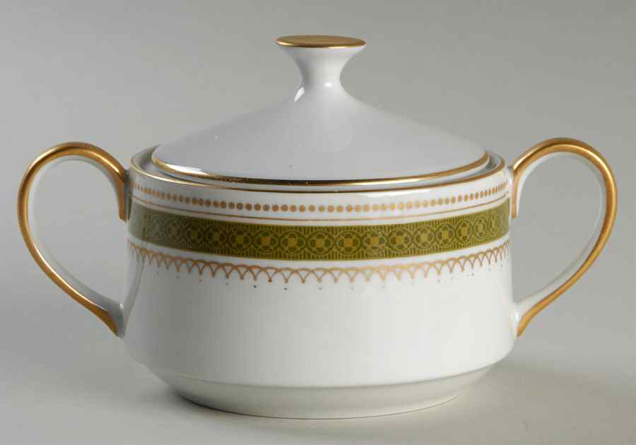 Green Briar Sugar Bowl & Lid by Mikasa-1