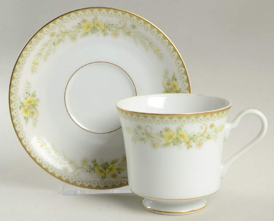 Greenbriar Footed Cup & Saucer Set by Mikasa-1