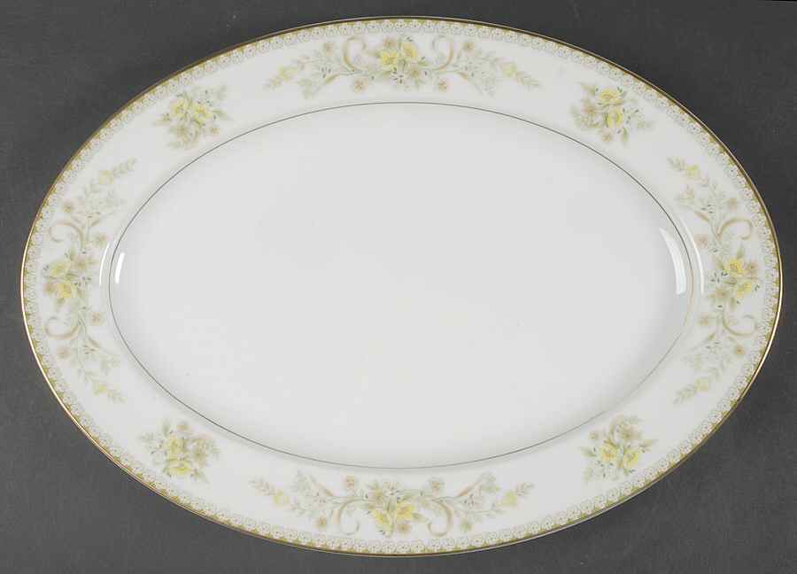 Greenbriar 14" Oval Serving Platter by Mikasa-1