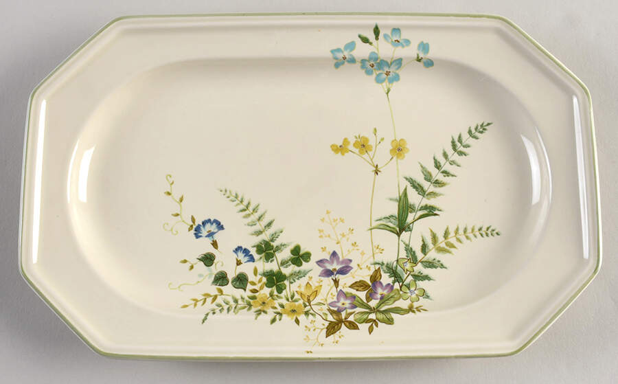 Greenery 11" Oval Serving Platter by Mikasa-1