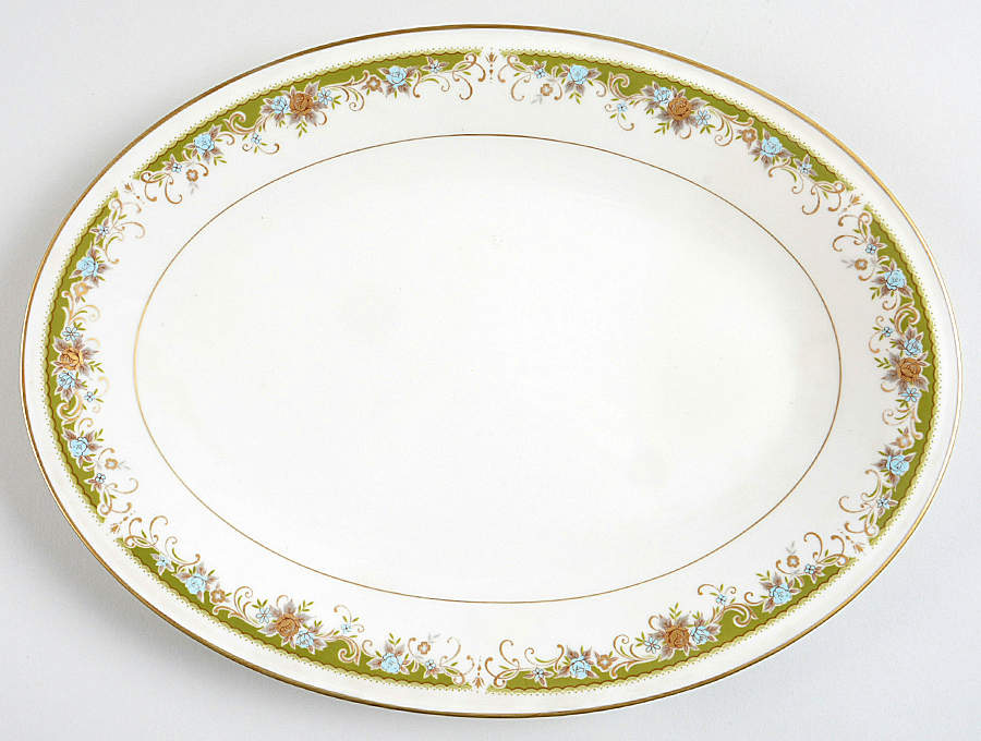 Greendale 14" Oval Serving Platter by Mikasa-1