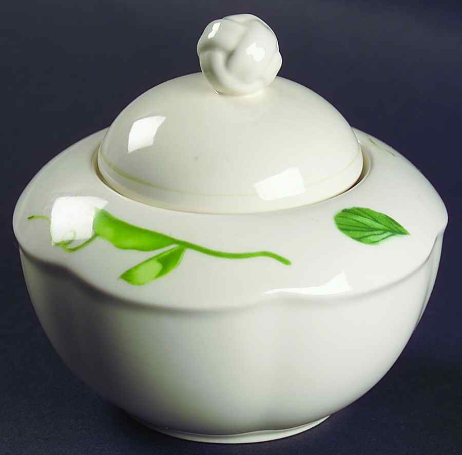 Greenery Sugar Bowl & Lid by Mikasa-1