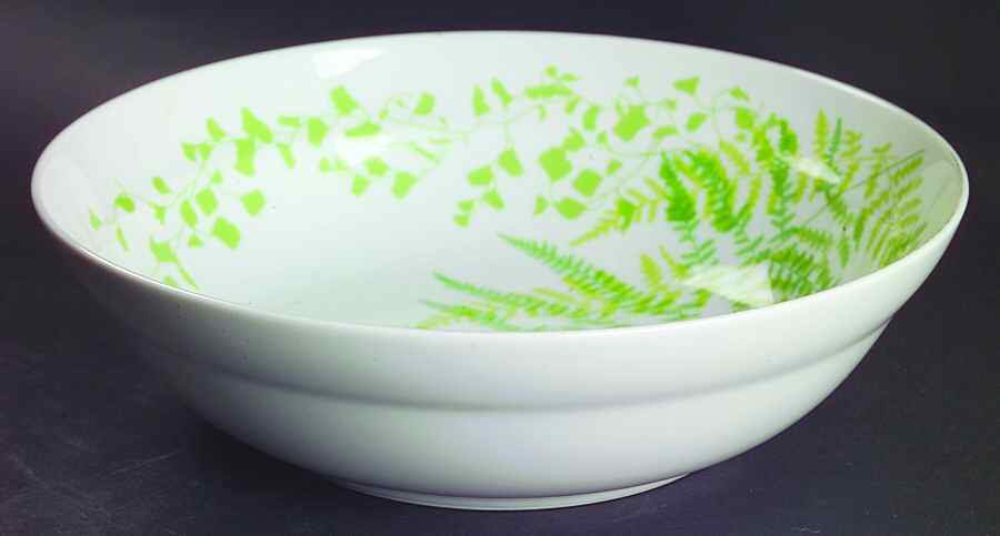 Green Fern 8" Round Vegetable Bowl by Mikasa-1