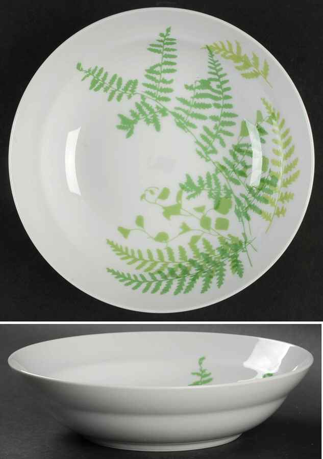 Green Fern Coupe Soup Bowl by Mikasa-1