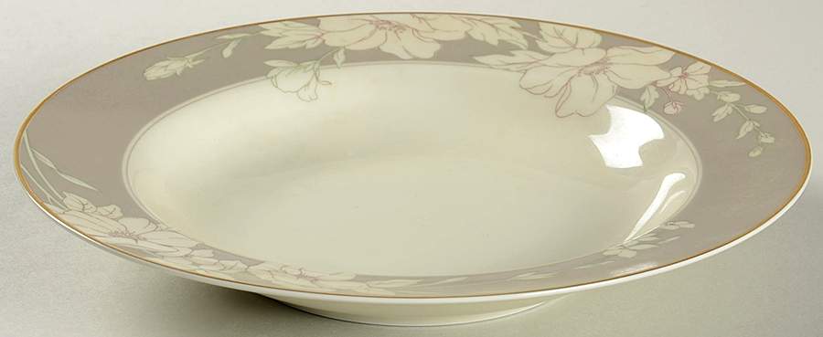 Gray Finesse Rim Soup Bowl by Mikasa-1