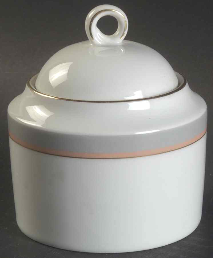 Grandeur Gray Sugar Bowl & Lid by Mikasa-1
