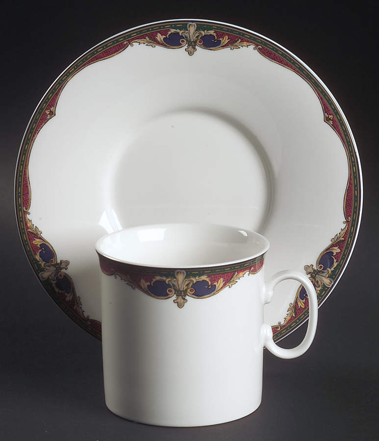 Grimaldi Flat Cup & Saucer Set by Mikasa-1