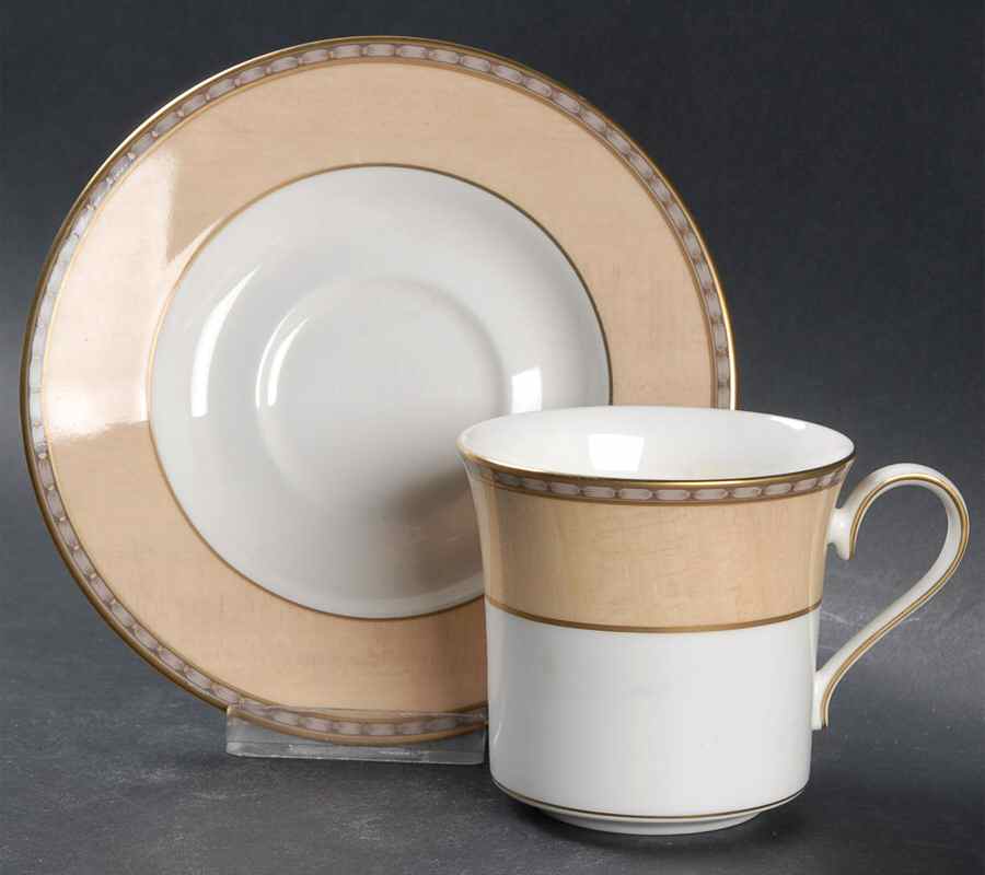 Grand Manner Flat Cup & Saucer Set by Mikasa-1