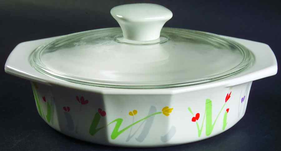 Green Meadow 1 Pt Round Covered Casserole by Mikasa-1