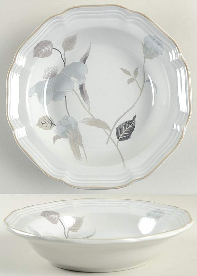 Gray Mist Rim Soup Bowl by Mikasa-1