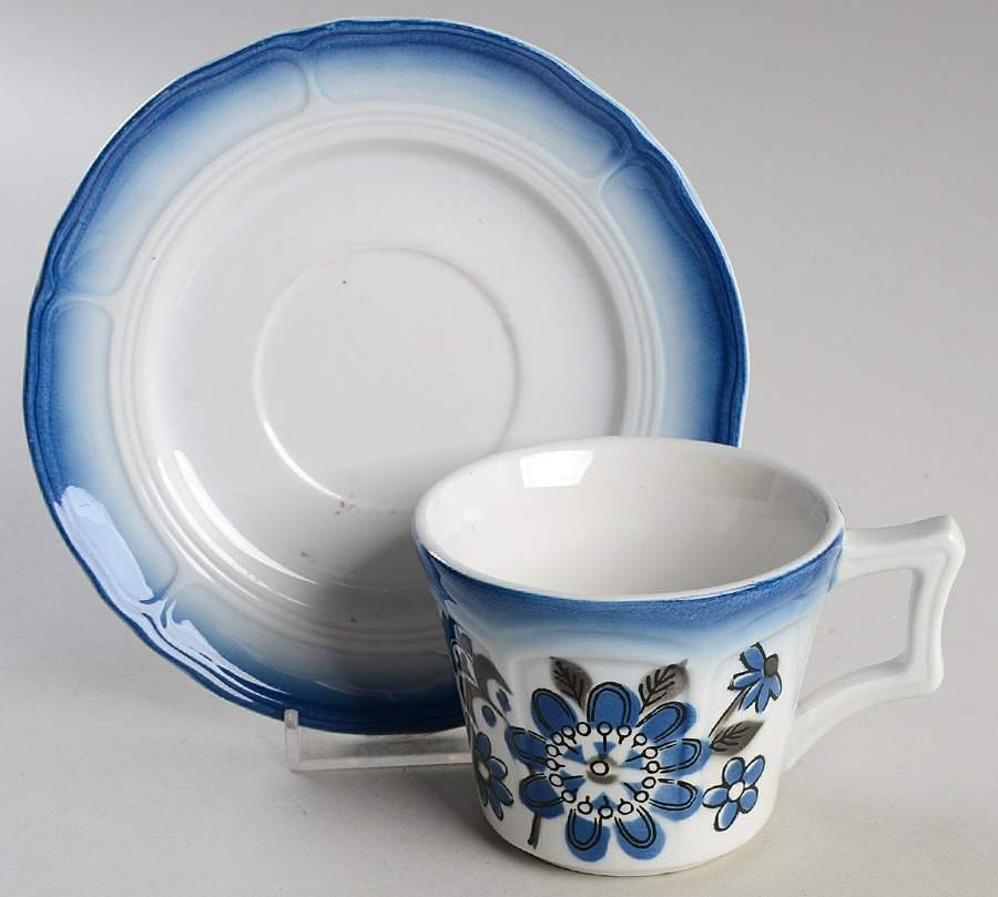 Groton Flat Cup & Saucer Set by Mikasa-1