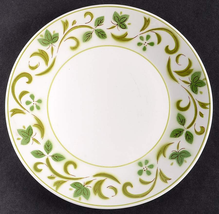 Green Swirl Salad Plate by Mikasa-1