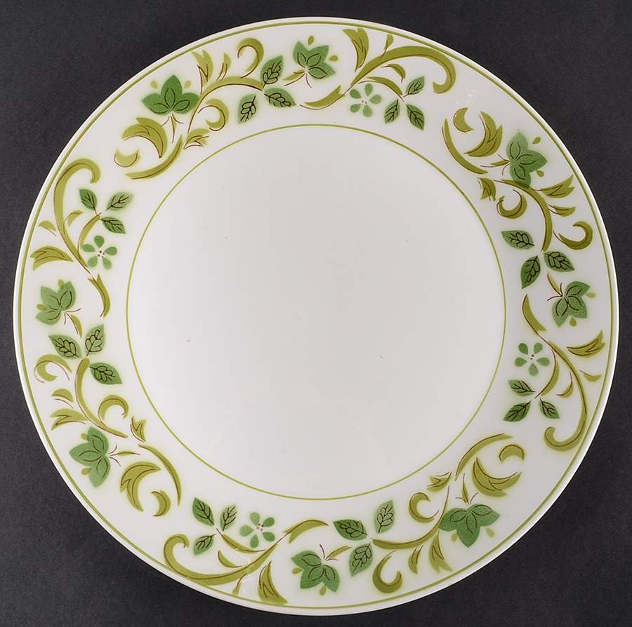 Green Swirl 12" Chop Plate (Round Platter) by Mikasa-1