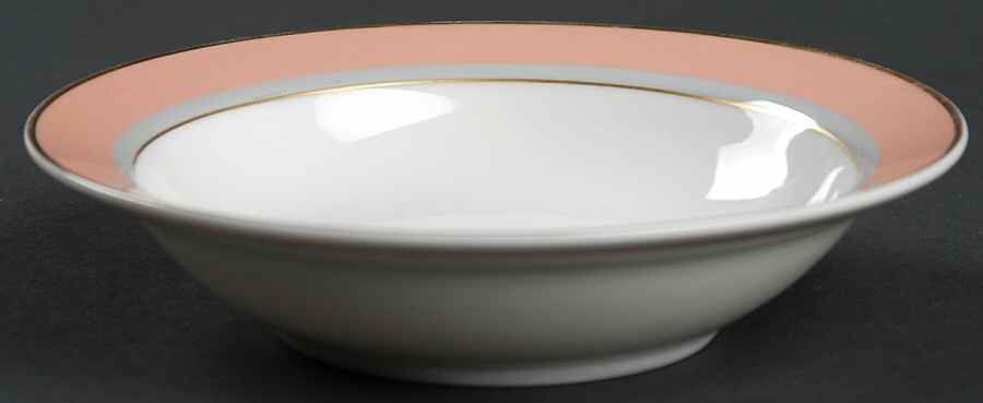 Grandeur Salmon Rim Fruit/Dessert (Sauce) Bowl by Mikasa-1