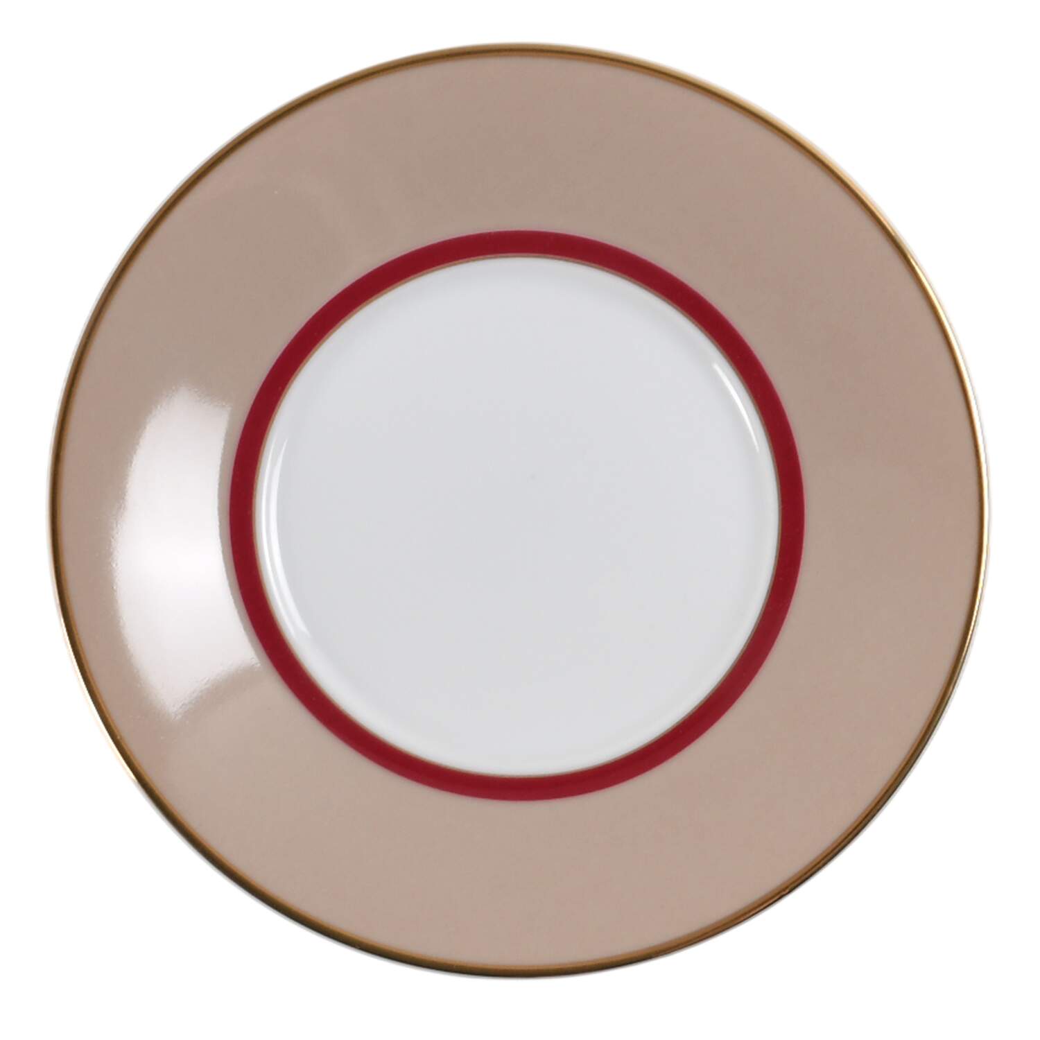 Grandeur Taupe Saucer by Mikasa-1