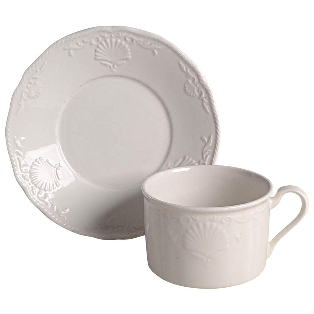 Hampton Bays Flat Cup & Saucer Set by Mikasa-1