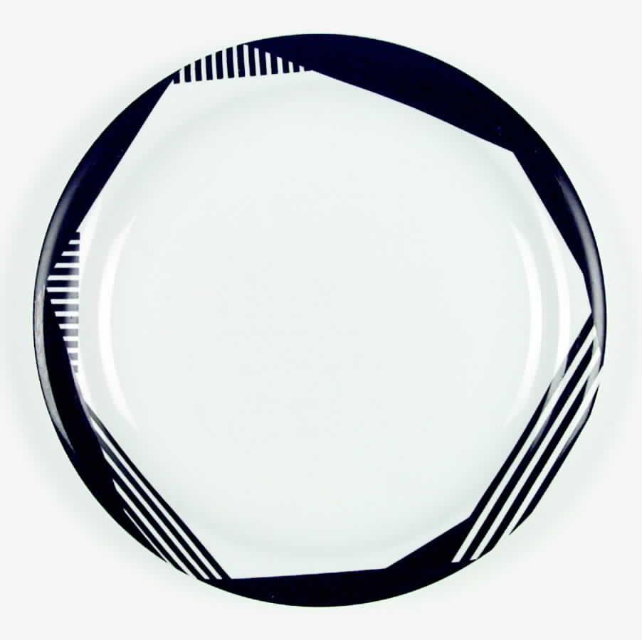 Harlequin Black Dinner Plate by Mikasa-1