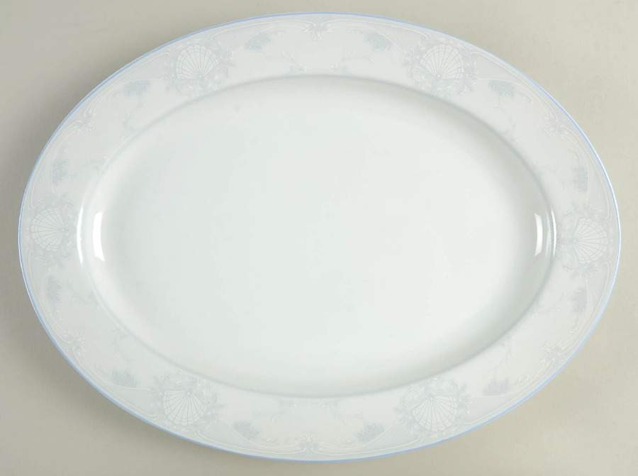 Hampton Cove 14" Oval Serving Platter by Mikasa-1