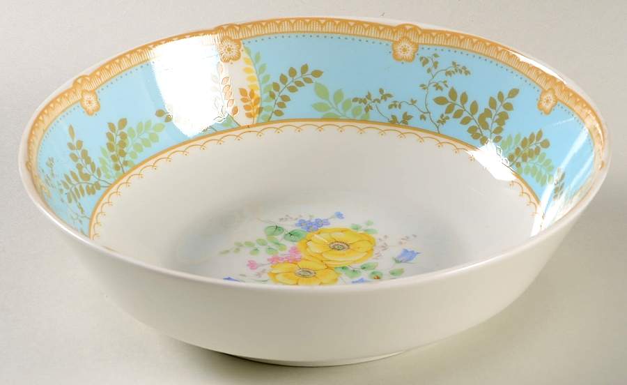 Hampton Court Blue 8" Round Vegetable Bowl by Mikasa-1