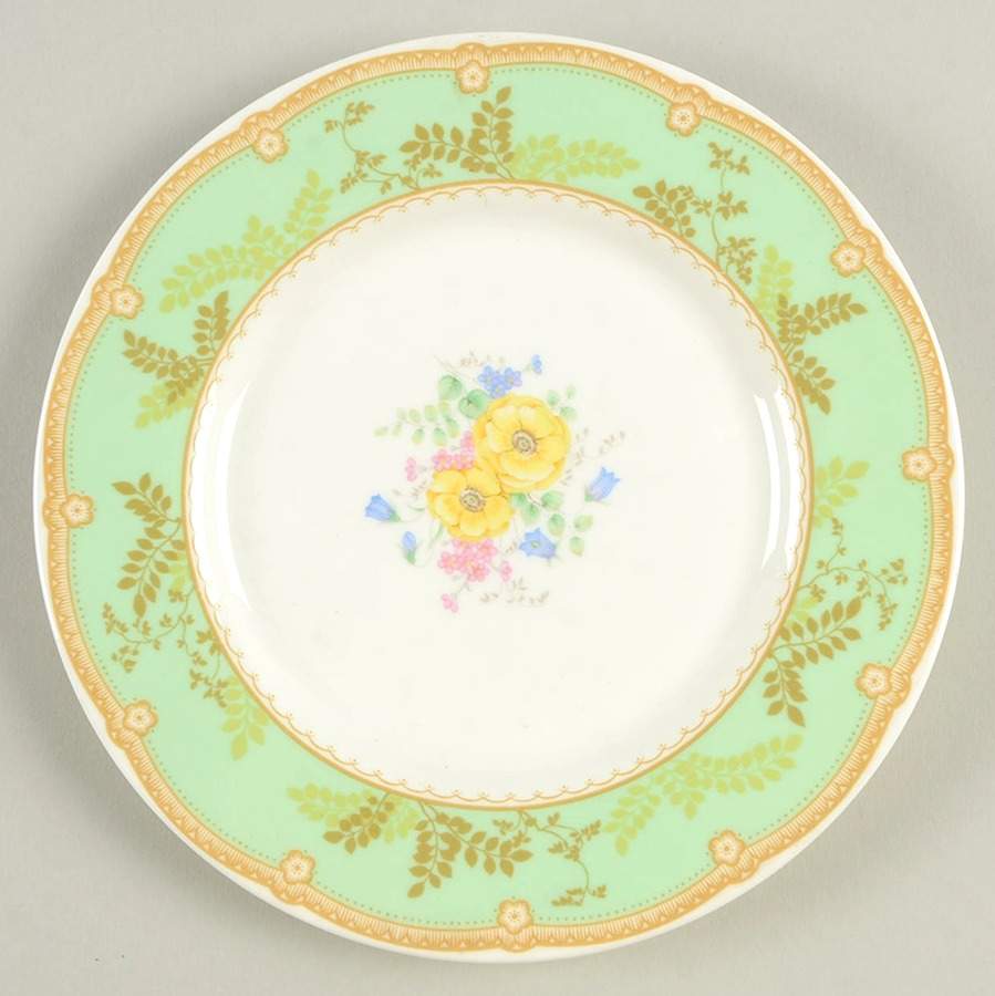 Hampton Court Green Bread & Butter Plate by Mikasa-1