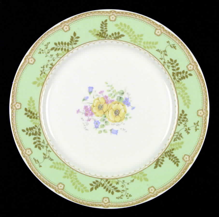 Hampton Court Green Dinner Plate by Mikasa-1
