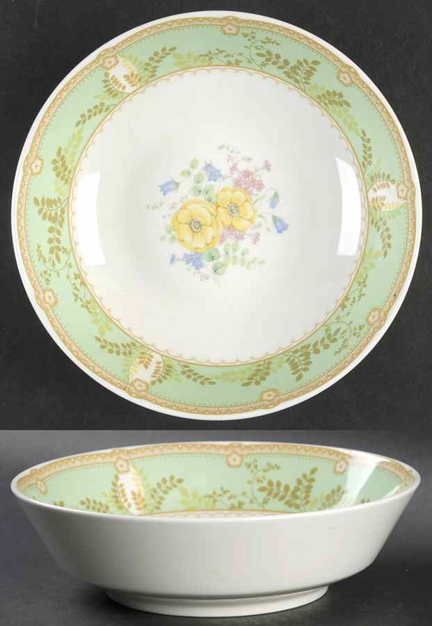 Hampton Court Green 8" Round Vegetable Bowl by Mikasa-1