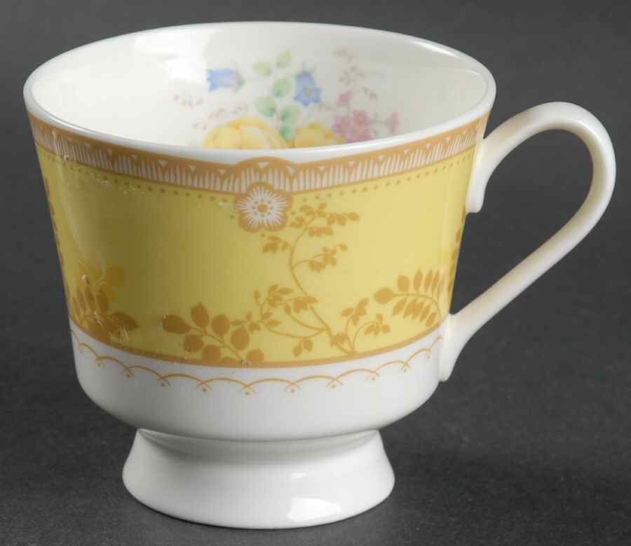 Hampton Court Yellow Footed Cup by Mikasa-1